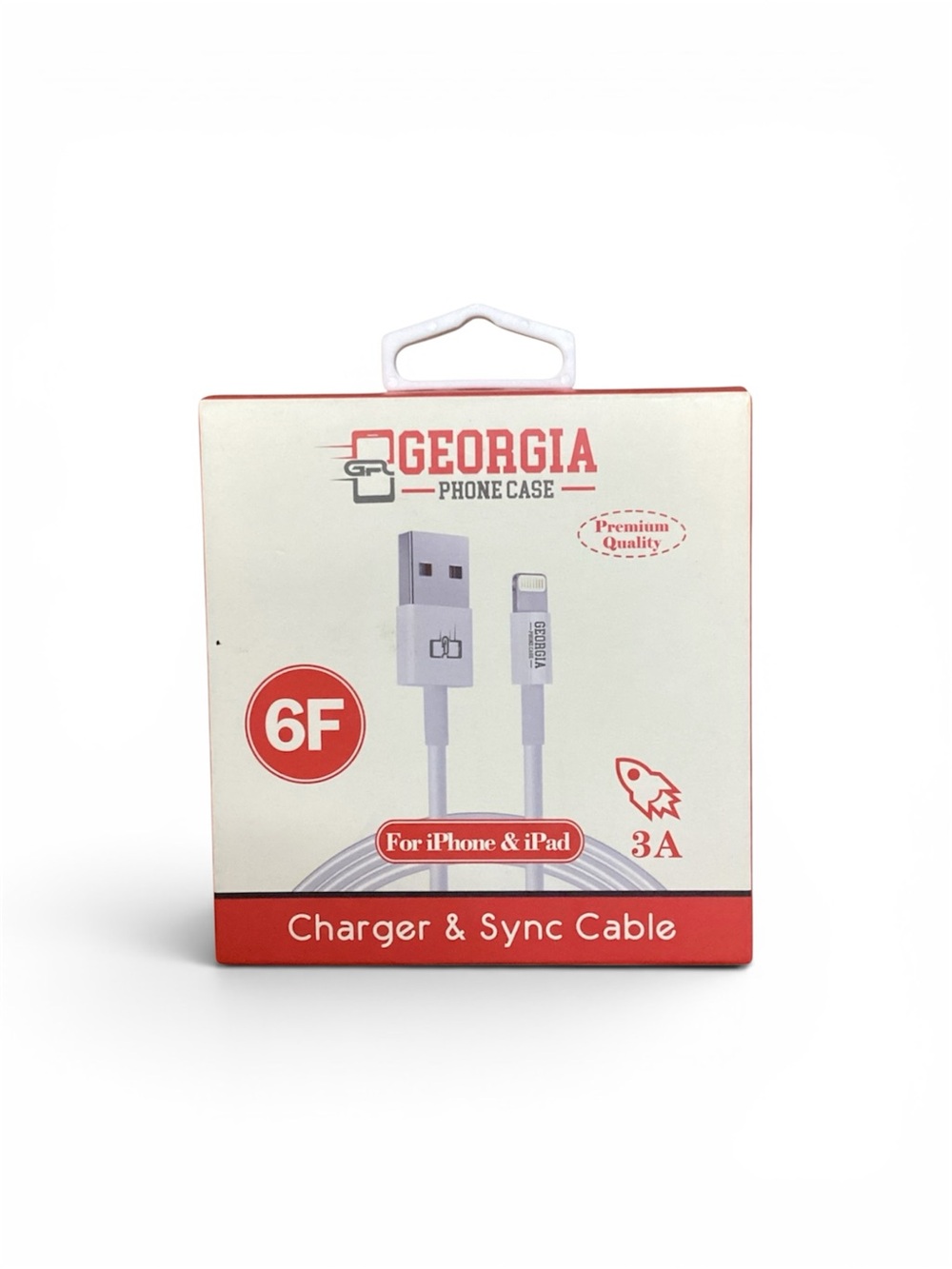 6FT White Charger & Sync Cable for iPhone & iPad